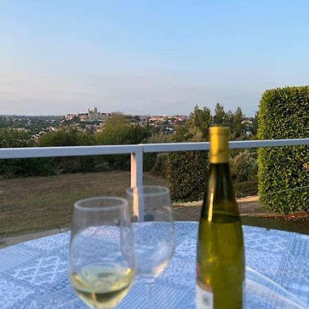 9 Ecluses Canal Du Midi-Maison T3 Belle Vue Avec Piscine Beziers Ngoại thất bức ảnh
